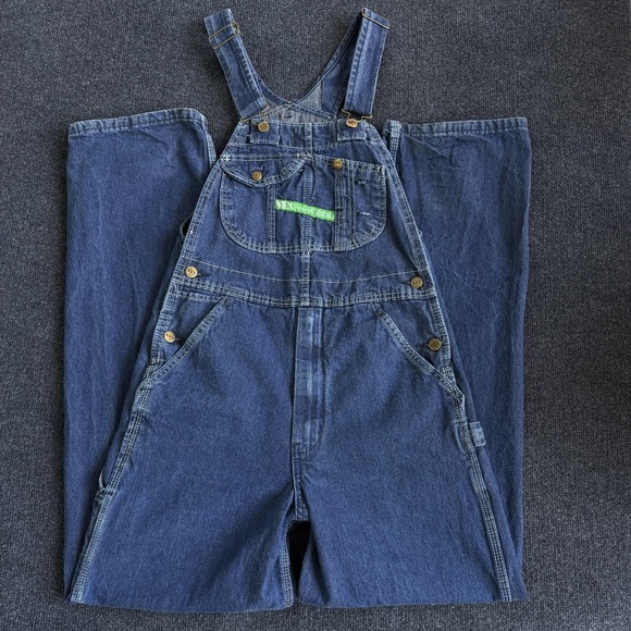 The Unbranded Brand Denim - Key Bib Overalls Mens 30x34 Blue Denim Workwear Carpenter Utility Straight Leg